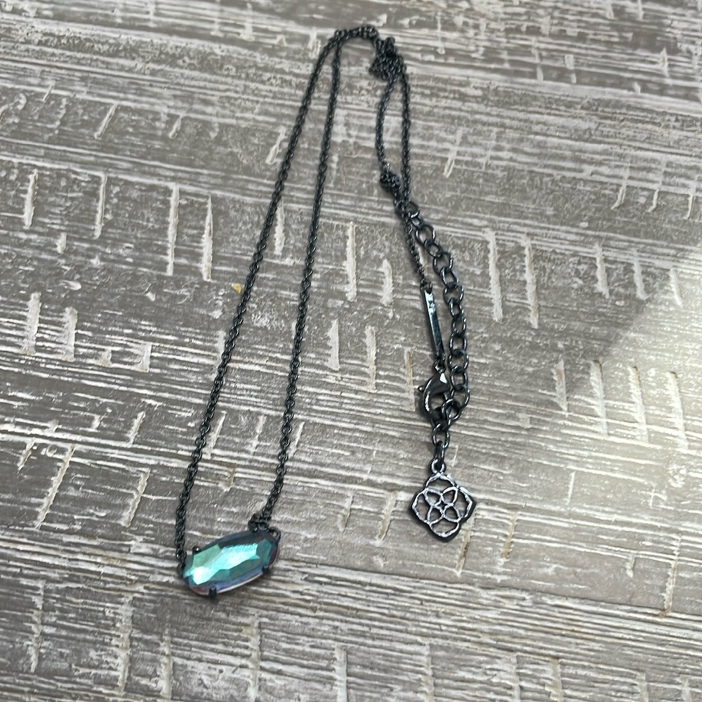 KENDRA SCOTT EVER NECKLACE GUNMETAL